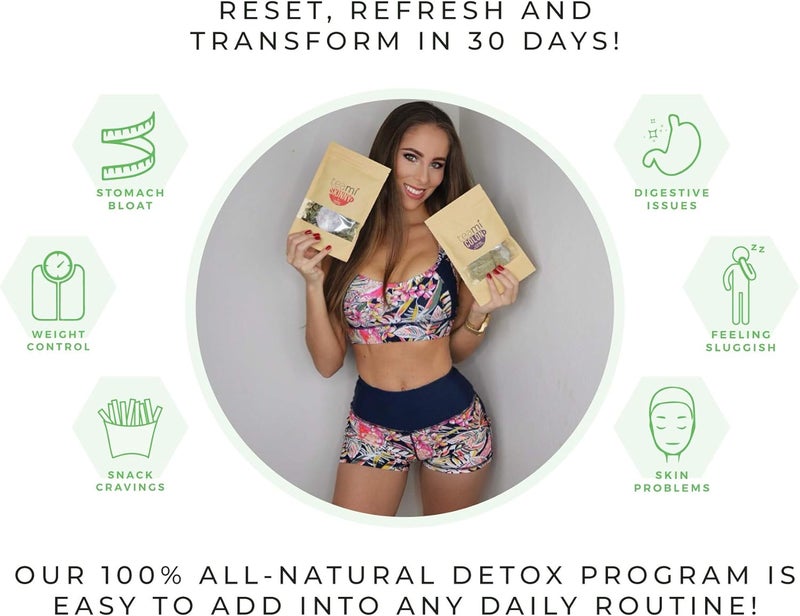 Teami® 30-Day Detox Tea Pack: All-Natural Teatox Kit with Teami Skinny & Teami Colon Cleanse Herbal Teas - Image 2